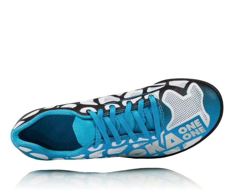 Hoka One One Spikes Dames - Rocket X - Wit/Blauw - QM1856342